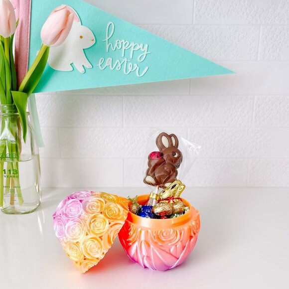 Large Rose-Covered Easter Eggs โ Handcrafted Party Favors, Spring Decor, Wedding - Picture 2 of 7